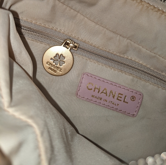 Chanel CC Travel Line Nylon Shoulder Bag (baby pink) 💗 - Picture 16 of 17